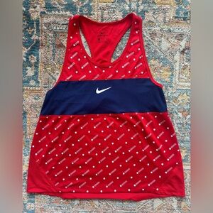 Nike Dri-Fit Racerback Tank - Red White Blue Miler Top